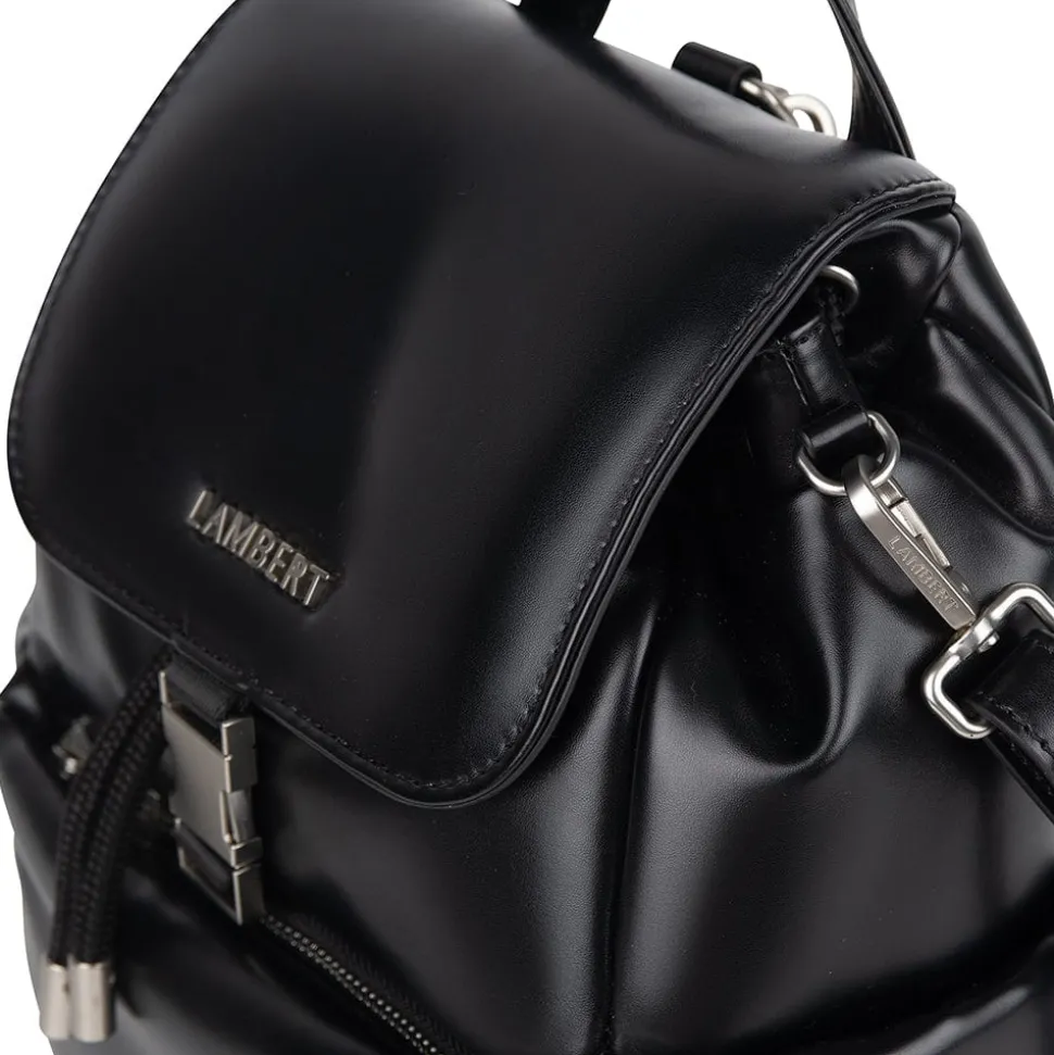 Aria - Sac à dos 3-en-1 en cuir vegan recyclé noir