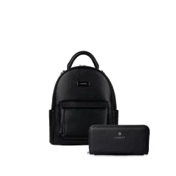 Ensemble Choix de la présidente - Sac à dos 3-en-1 + Portefeuille noir