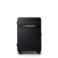 Ensemble voyage - Grande valise d'enregistrement + moyenne valise d'enregistrement + Valise de cabine noir