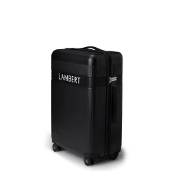 Ensemble voyage - Grande valise d'enregistrement + moyenne valise d'enregistrement + Valise de cabine noir