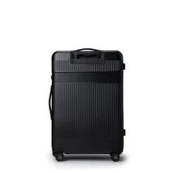 Ensemble voyage - Grande valise d'enregistrement + moyenne valise d'enregistrement + Valise de cabine noir