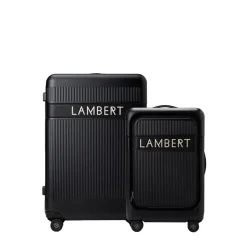 Ensemble voyage - Moyenne valise d'enregistrement + valise de cabine noir