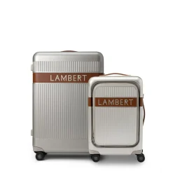 Ensemble voyage - Moyenne valise d'enregistrement + valise de cabine affogato