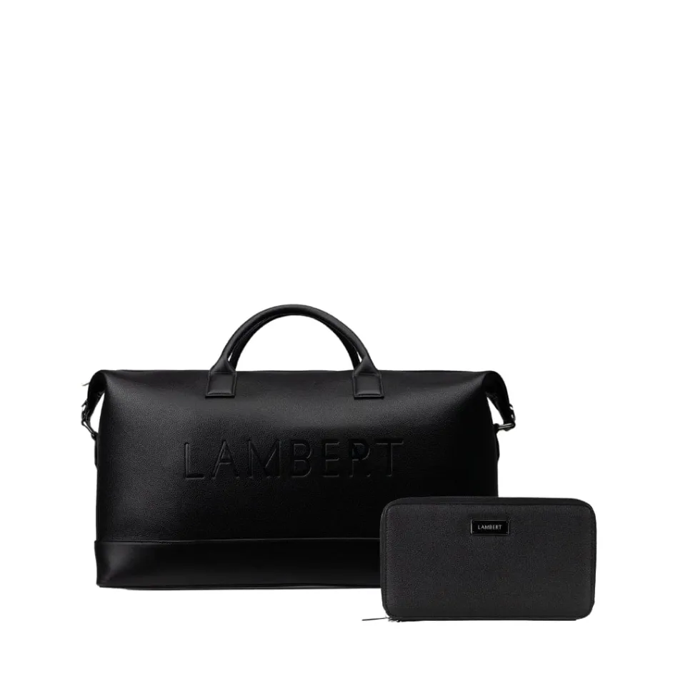 Ensemble voyage - Sac de voyage noir + Étui à passeport