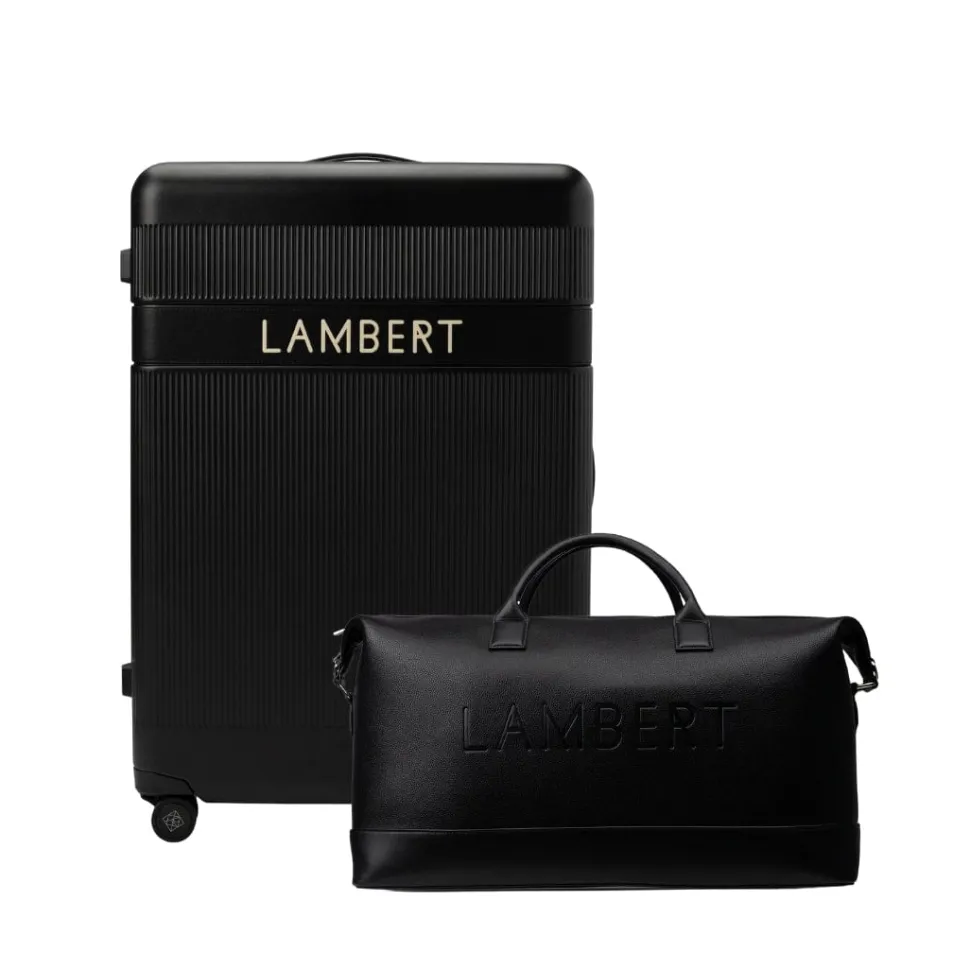 Ensemble voyage - Valise d’enregistrement + Sac de voyage noir