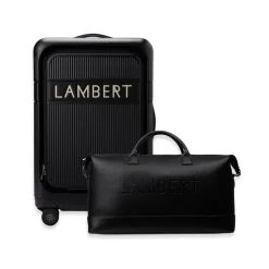 Ensemble voyage - Valise de cabine noire + Sac de voyage noir