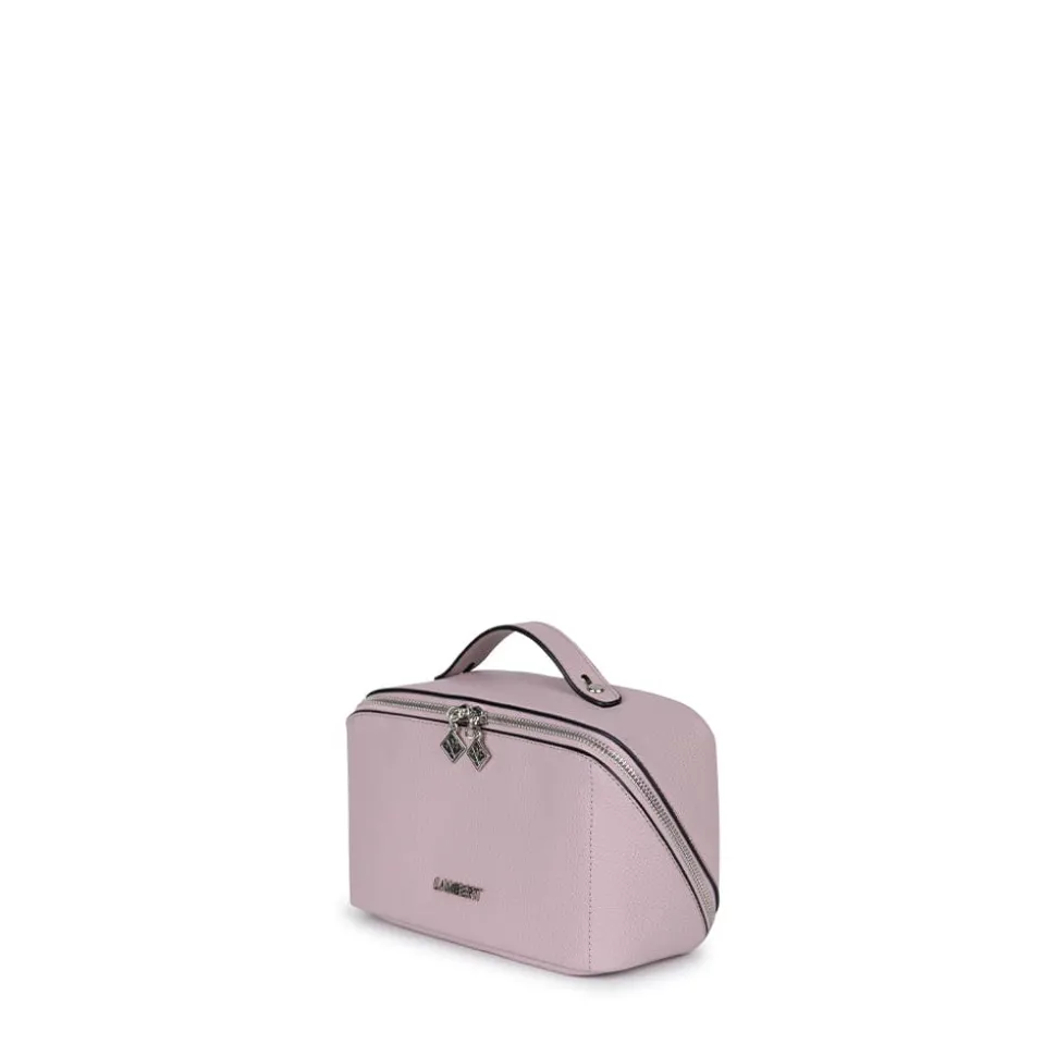 La Jolie - Trousse à maquillage en cuir vegan blueberry milk