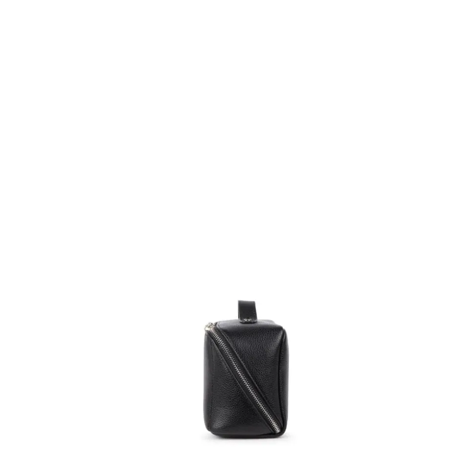 La Jolie - Trousse à maquillage en cuir vegan noire