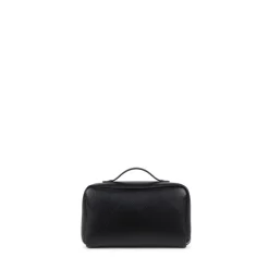 La Jolie - Trousse à maquillage en cuir vegan noire
