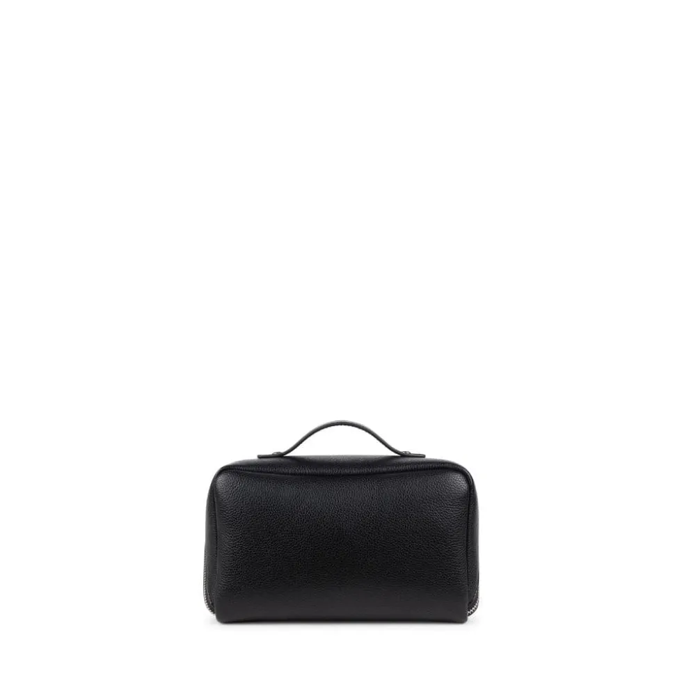 La Jolie - Trousse à maquillage en cuir vegan noire