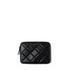 La Juliette - Pochette d’ordinateur matelassée en cuir vegan noire (13 pouces)