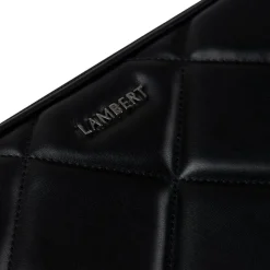 La Juliette - Pochette d’ordinateur matelassée en cuir vegan noire (13 pouces)