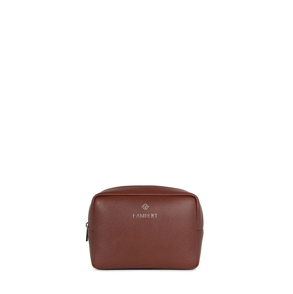La Zoe - Trousse de toilette en cuir vegan rosewood