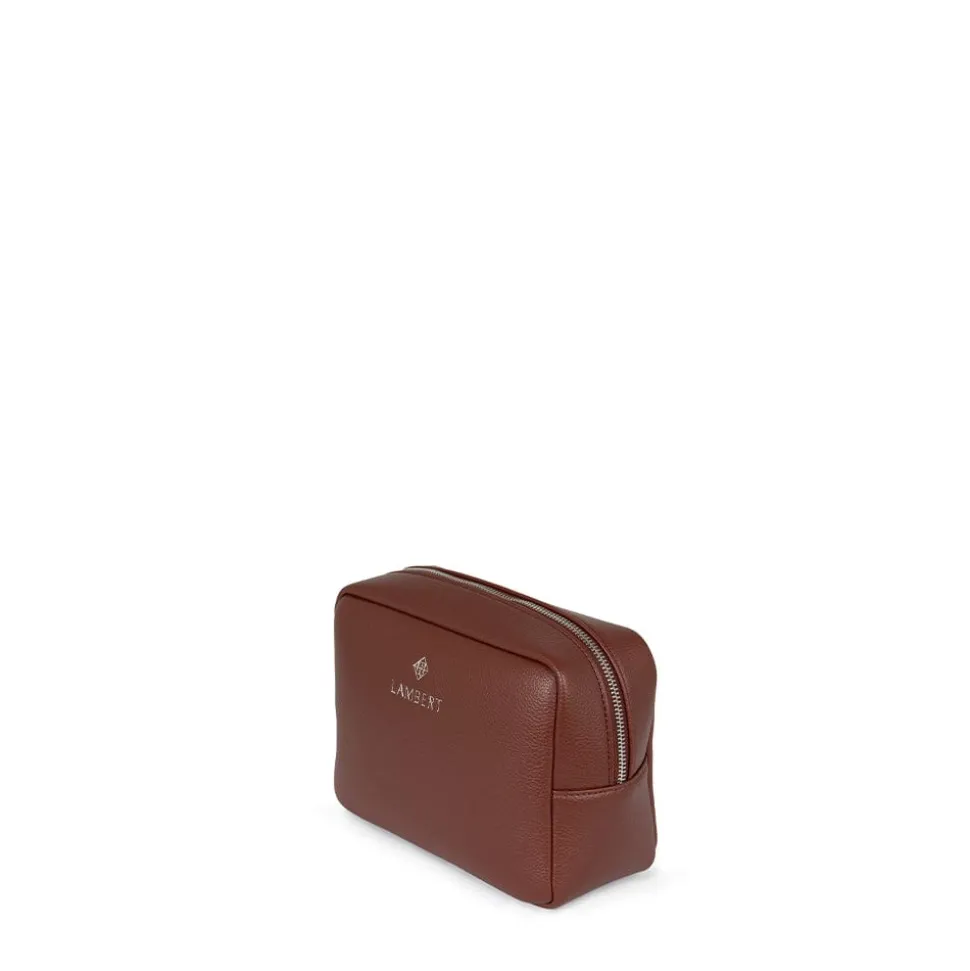 La Zoe - Trousse de toilette en cuir vegan rosewood