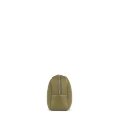 La Zoe - Trousse de toilette en cuir vegan olive