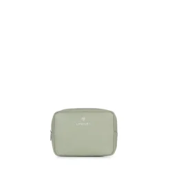 La Zoe - Trousse en cuir vegan sage