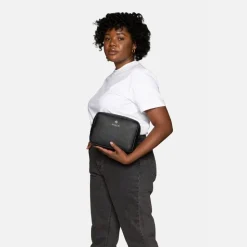 La Zoe - Trousse en cuir vegan noire
