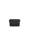 Le Aimee - Sac à main 2-en-1 en cuir vegan noir brillant