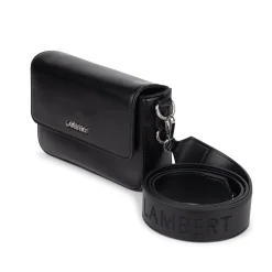 Le Amelie - Sac à main 2-en-1 en cuir vegan noir