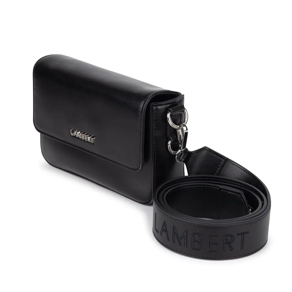Le Amelie - Sac à main 2-en-1 en cuir vegan noir