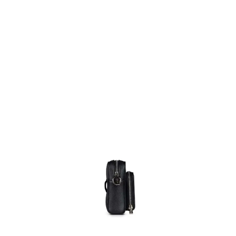 Le Ana - Sac à main 3-en-1 en cuir vegan recyclé noir