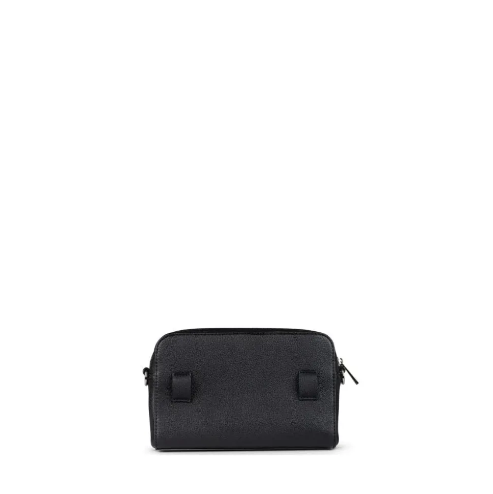 Le Ana - Sac à main 3-en-1 en cuir vegan recyclé noir