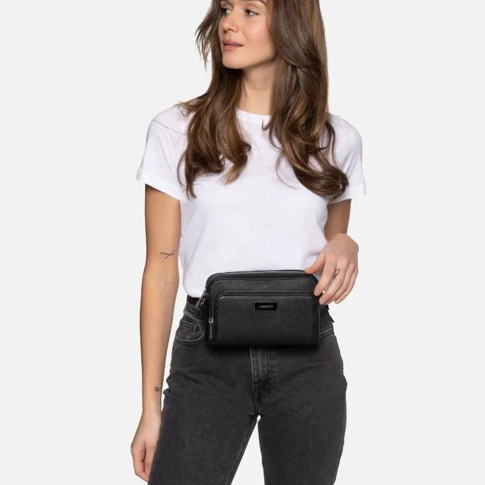 Le Ana - Sac à main 3-en-1 en cuir vegan recyclé noir