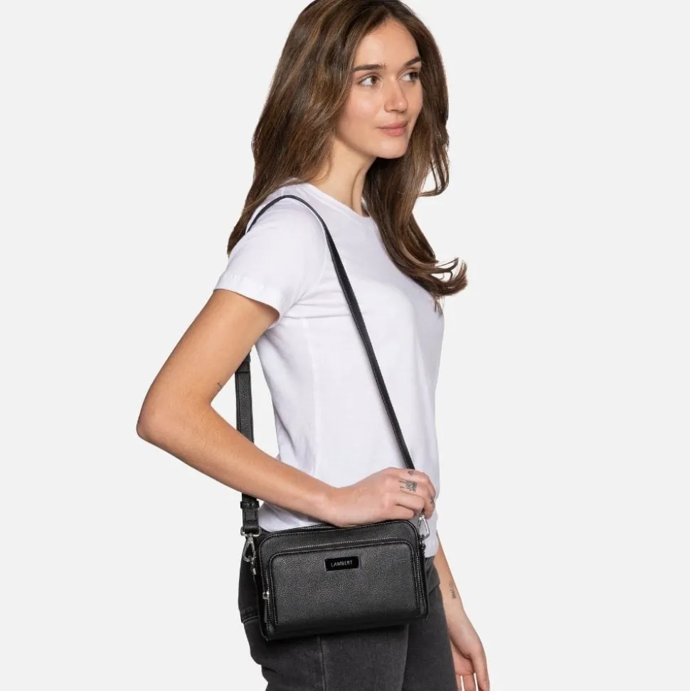 Le Ana - Sac à main 3-en-1 en cuir vegan recyclé noir