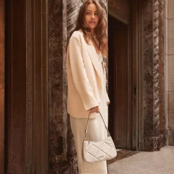 Le Andy - Sac à main 3-en-1 matelassé en cuir vegan granite