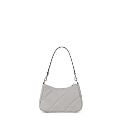 Le Andy - Sac à main 3-en-1 matelassé en cuir vegan granite