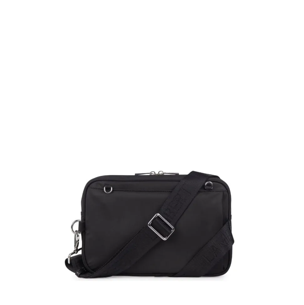 Le Annika - Sac de maternité 2-en-1 en nylon recyclé noir