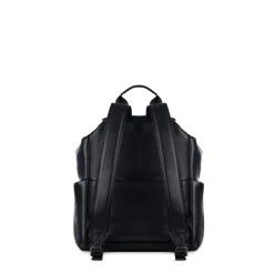 Le Averi - Sac à dos en cuir vegan recyclé puffy noir
