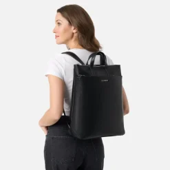 Le Billie - Sac à dos en cuir vegan noir recyclé