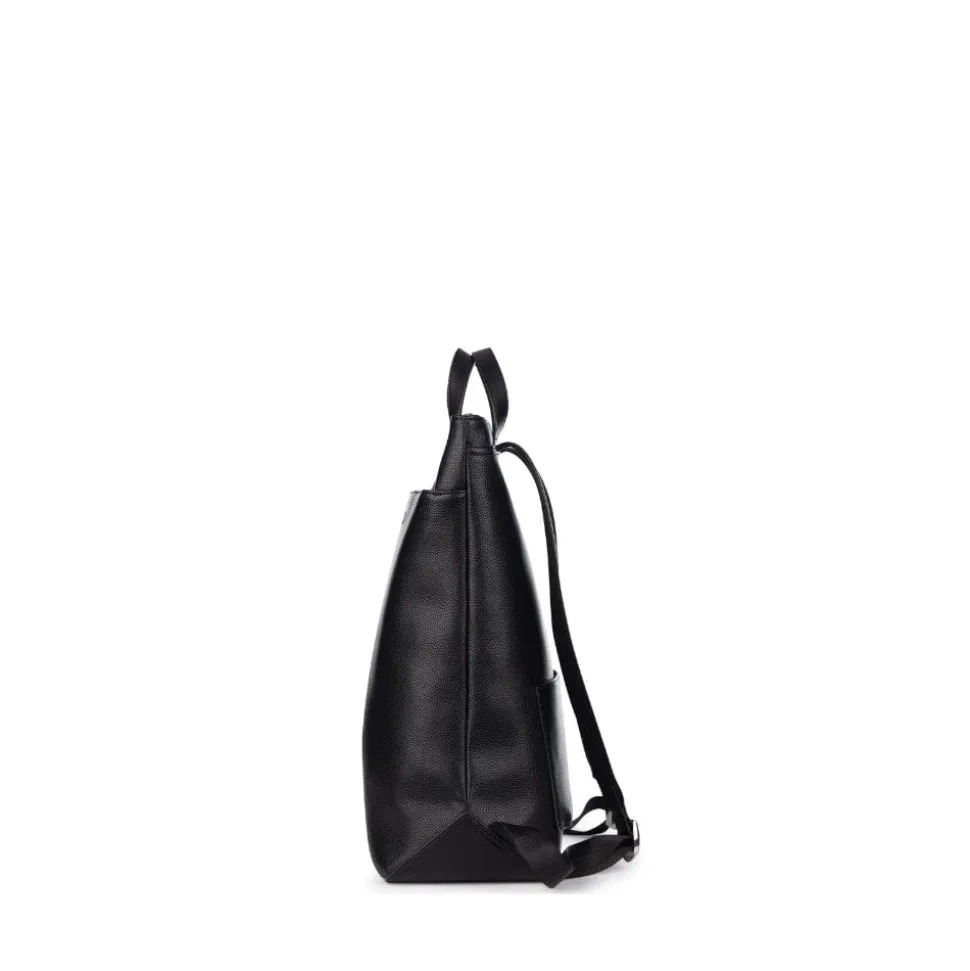 Le Billie - Sac à dos en cuir vegan noir recyclé