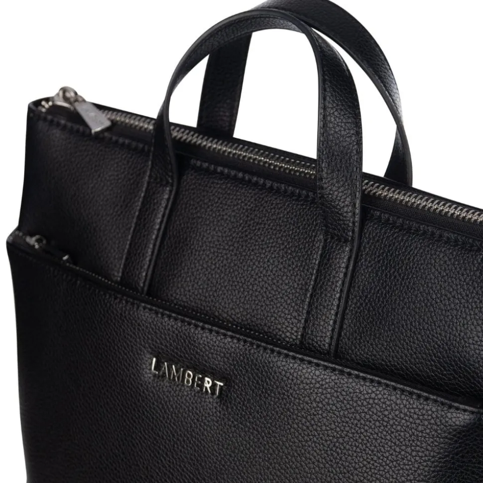 Le Billie - Sac à dos en cuir vegan noir recyclé