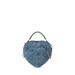 Le Cailli - Sac à main coeur 2-en-1 en cuir vegan denim