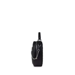 Le Cailli - Sac à main coeur 2-en-1 en cuir vegan noir