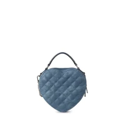 Le Cailli - Sac à main coeur 2-en-1 en cuir vegan denim