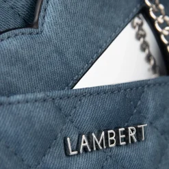 Le Cailli - Sac à main coeur 2-en-1 en cuir vegan denim