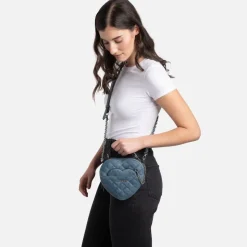 Le Cailli - Sac à main coeur 2-en-1 en cuir vegan denim