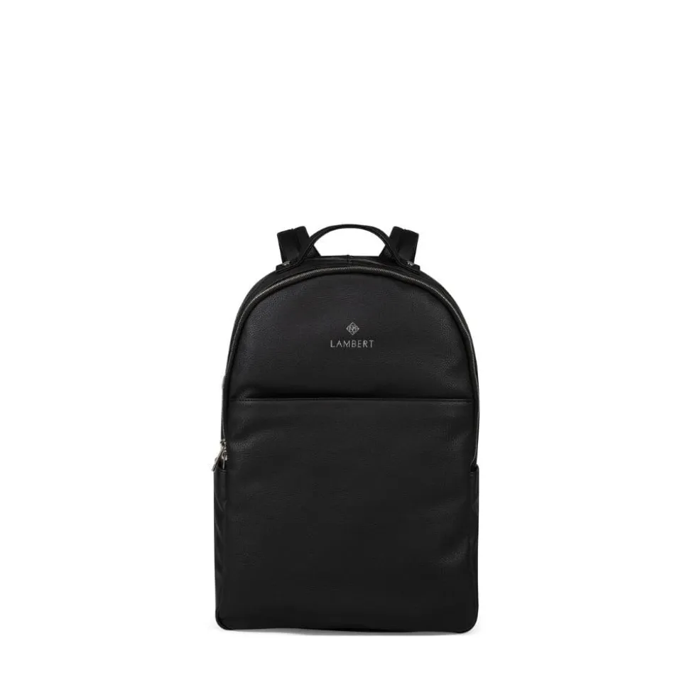 Le Charles - Sac à dos en cuir vegan noir