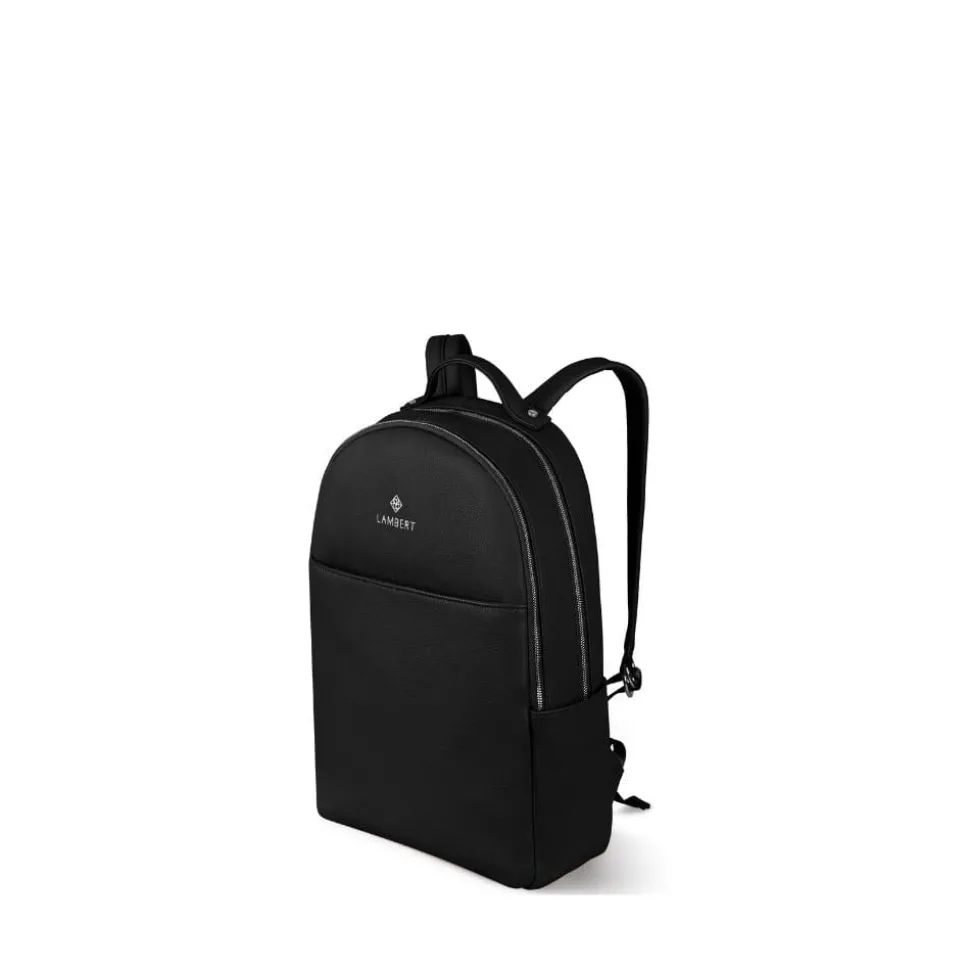 Le Charles - Sac à dos en cuir vegan noir
