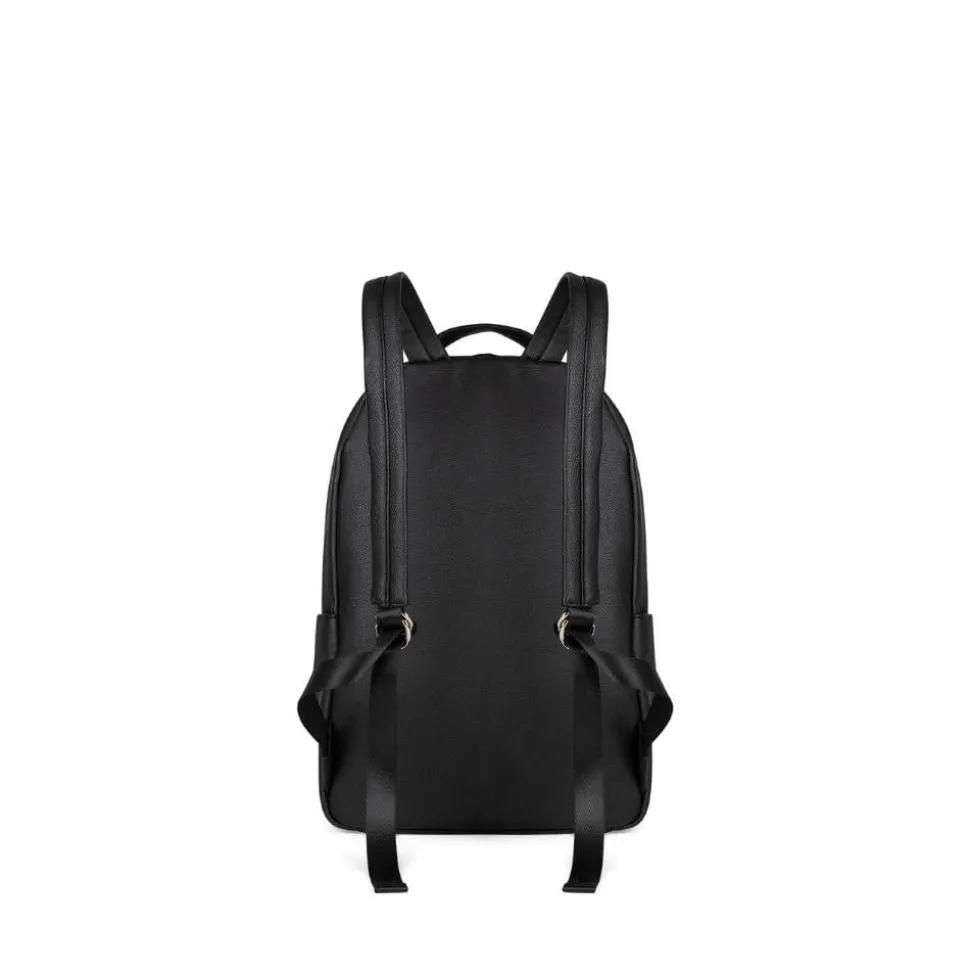 Le Charles - Sac à dos en cuir vegan noir