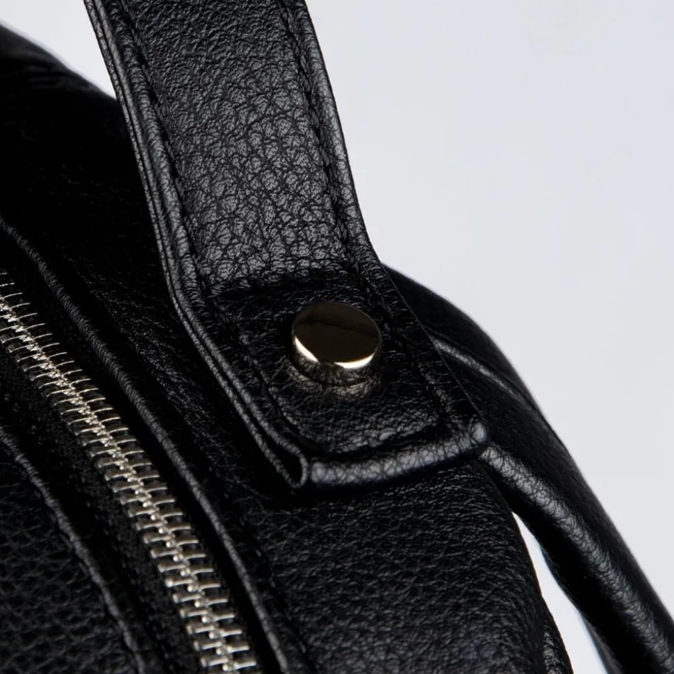 Le Charles - Sac à dos en cuir vegan noir