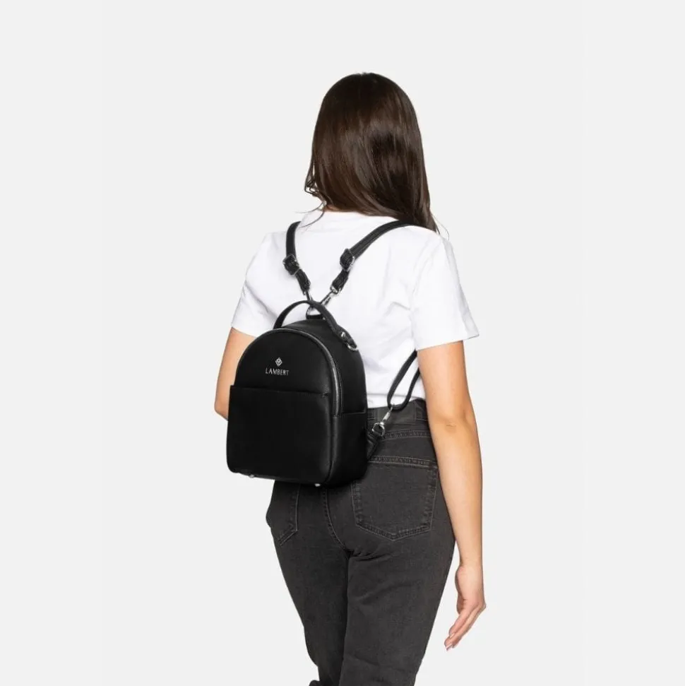 Le Charlie- Sac à main 3-en-1 en cuir vegan noir