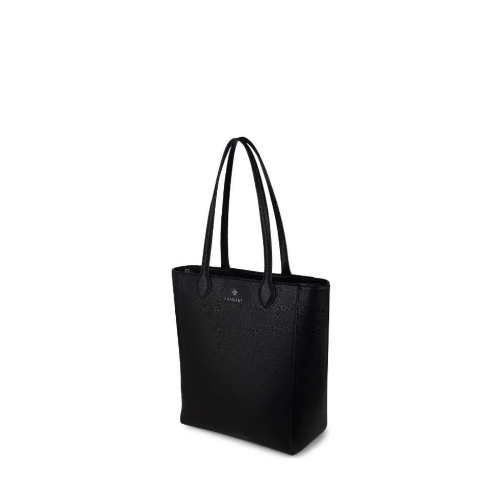 Le Claire - Sac fourre-tout en cuir vegan noir recyclé