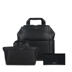Le Daisy - Console de poussette en cuir vegan noir