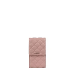 Le Delilah - Étui de téléphone à bandoulière en cuir vegan mystic pink