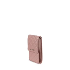Le Delilah - Étui de téléphone à bandoulière en cuir vegan mystic pink