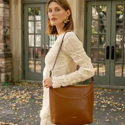 Le Elody - Sac fourre-tout en cuir vegan affogato